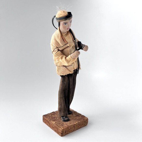 Vintage 1950/70s Handmade Sabra Figurine from Israel Middle Eastern Folk Art - Picture 9 of 16